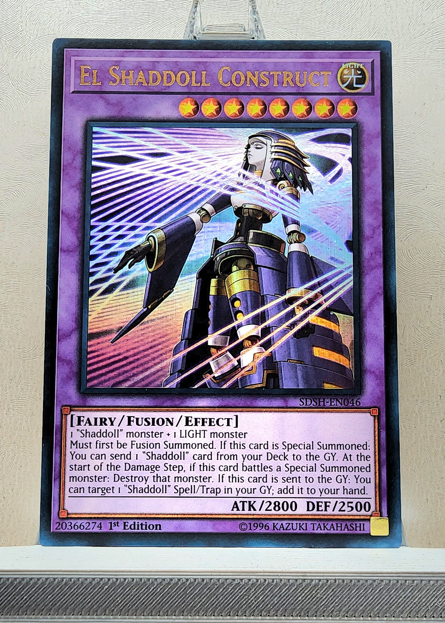 Yugioh! 1x El Shaddoll Construct (SDSH - Ultra Rare) 1st Edition