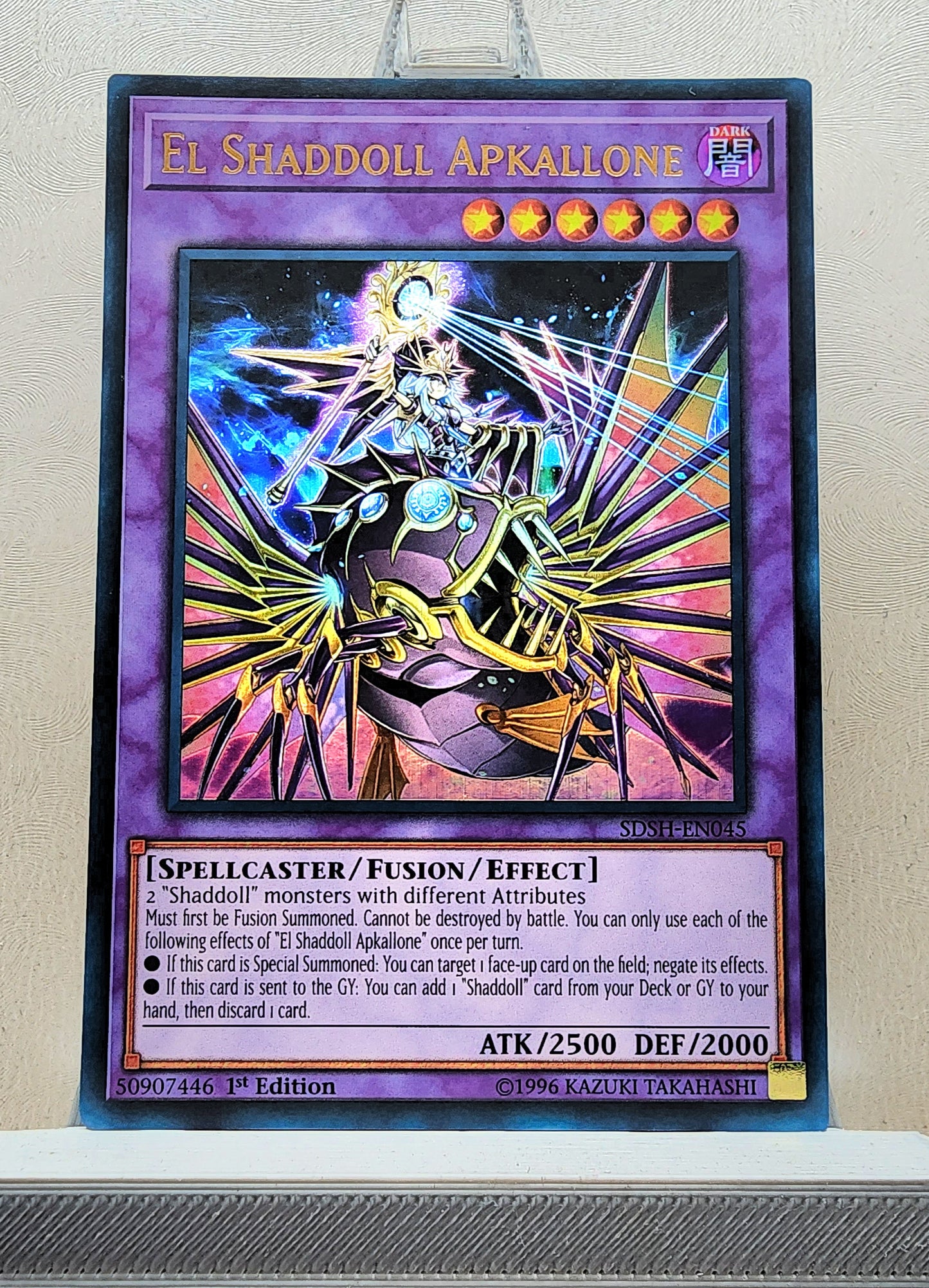 Yugioh! 1x El Shaddoll Apkallone (SDSH - Ultra Rare) 1st Edition