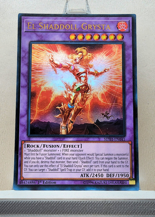 Yugioh! 1x El Shaddoll Grysta (SDSH - Ultra Rare) 1st Edition