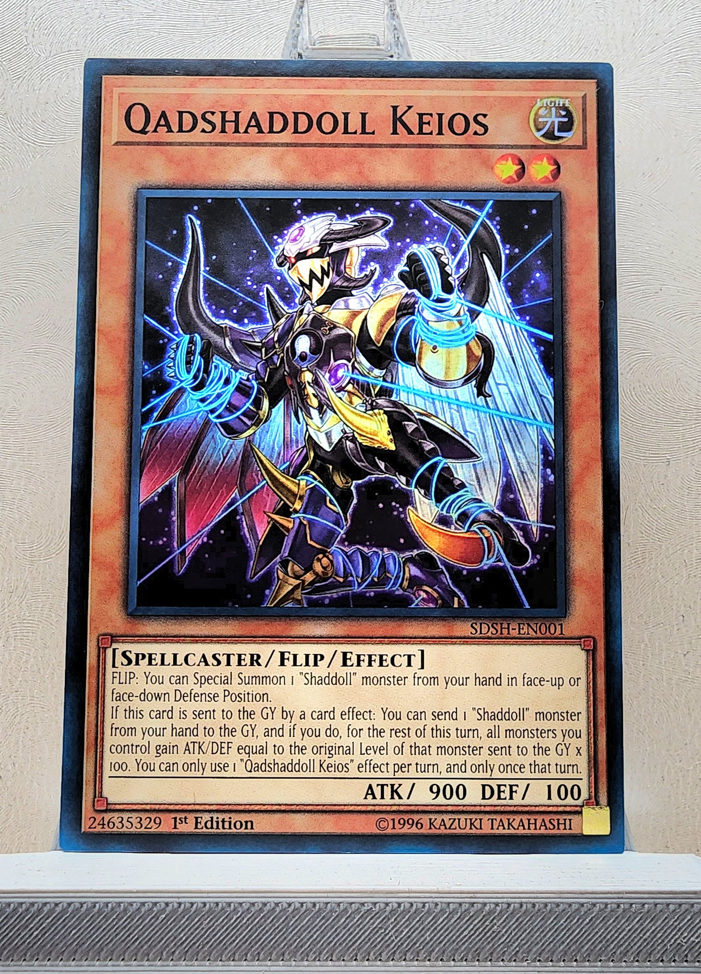 Yugioh! 1x Qadshaddoll Keios (SDSH - Super Rare) 1st Edition