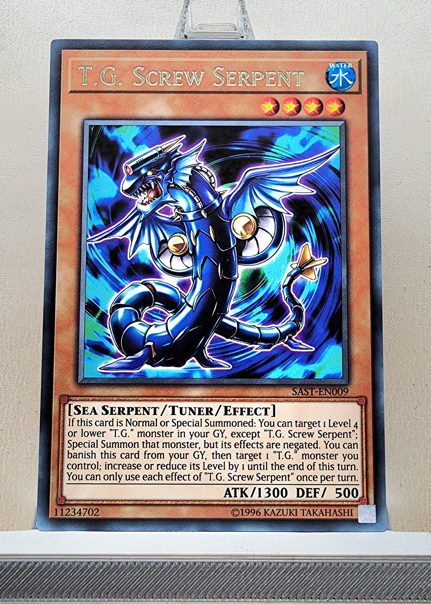 Yugioh! 1x T.G. Screw Serpent (SAST - Rare) Unli Edition