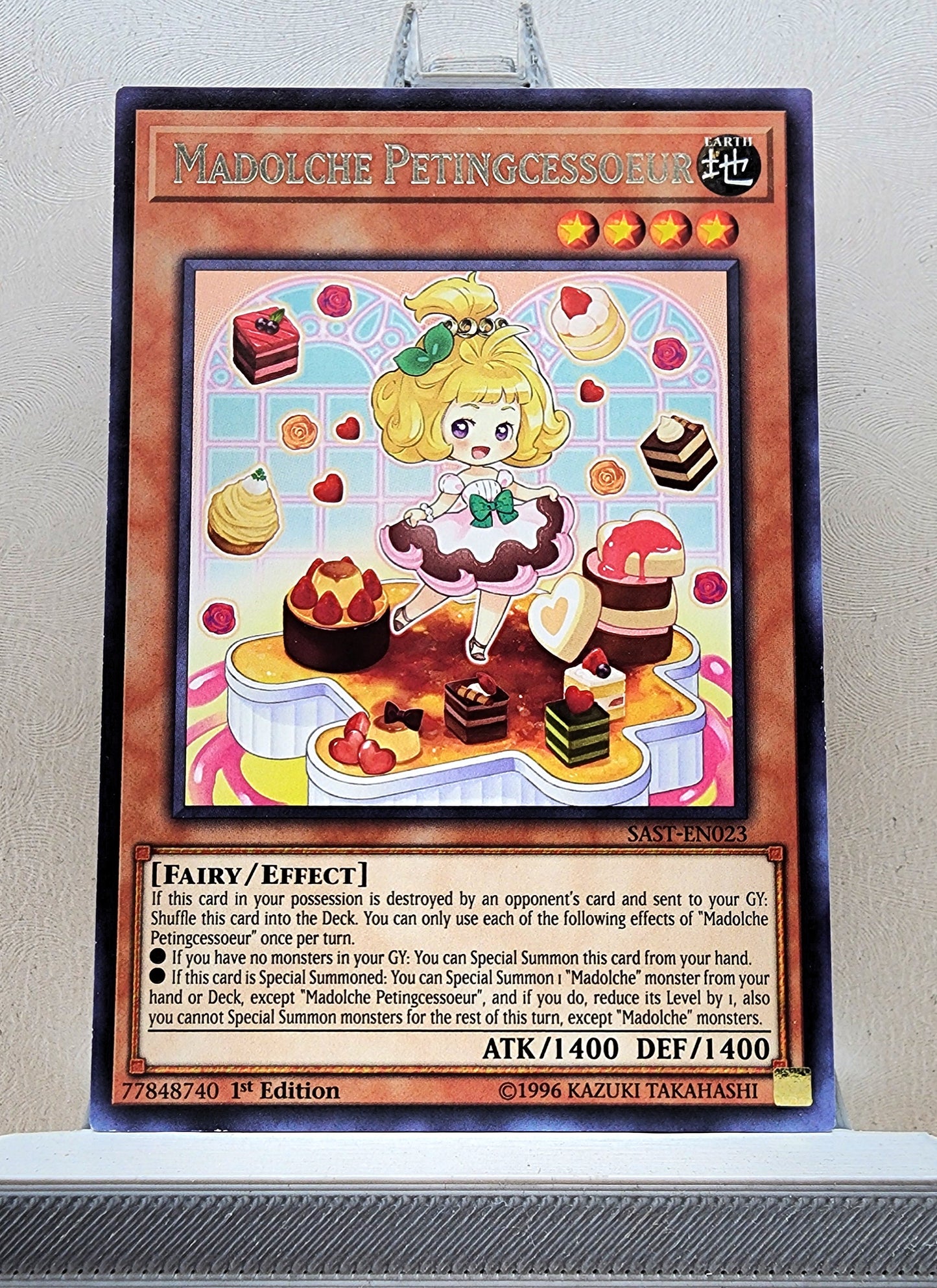 Yugioh! 1x Madolche Petingcessoeur (SAST - Rare) 1st Edition