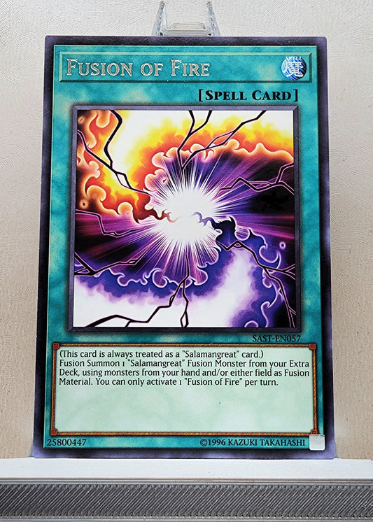Yugioh! 1x Fusion of Fire (SAST - Rare) 1st/Unli Edition