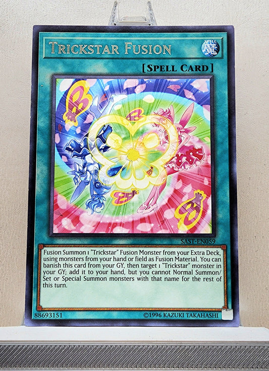 Yugioh! 1x Trickstar Fusion (SAST - Rare) 1st/Unli Edition