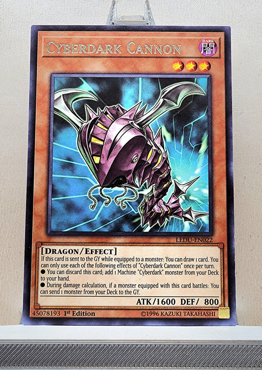 Yugioh! 1x Cyberdark Cannon (LEDU - Rare) 1st Edition