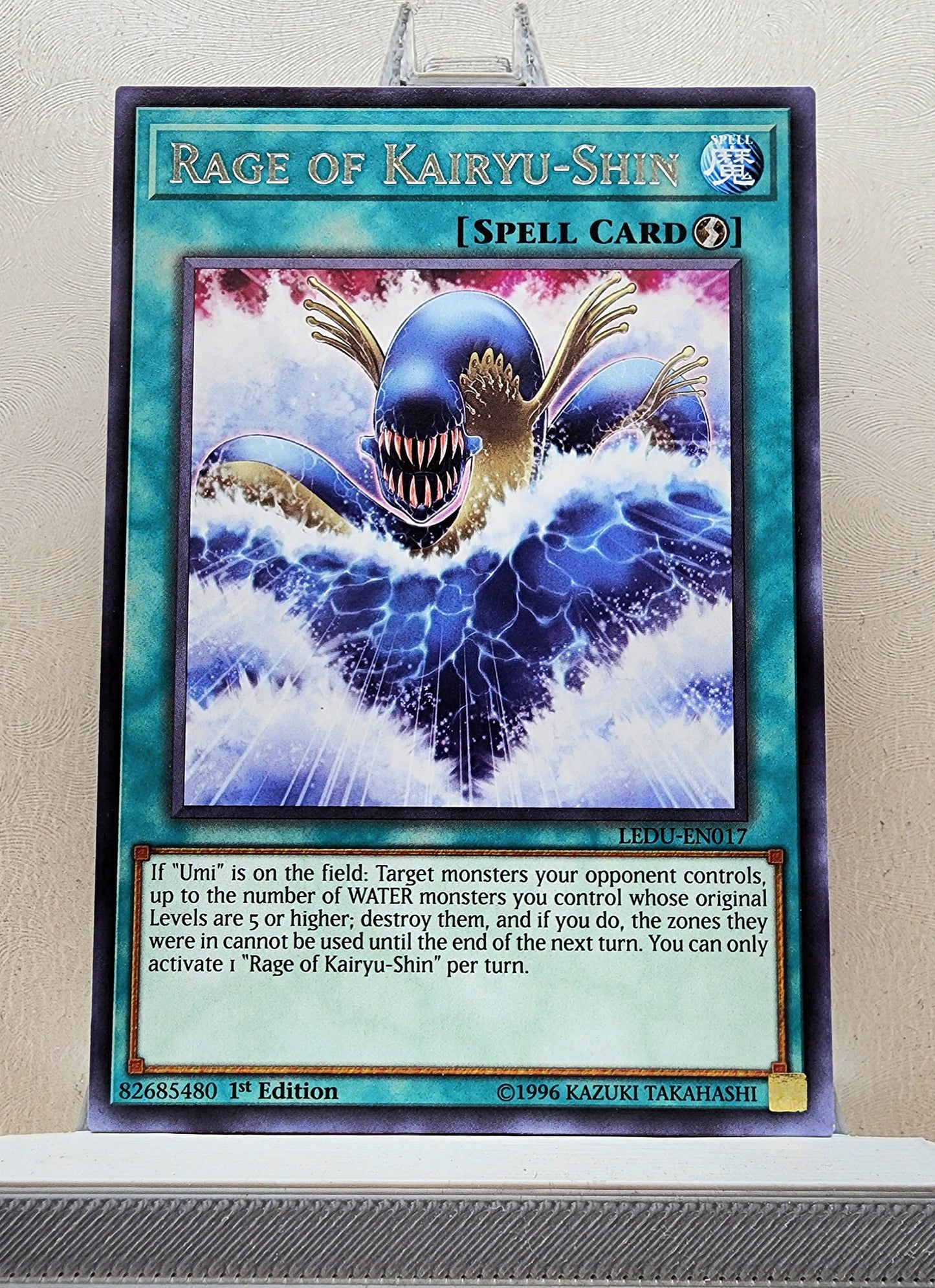 Yugioh! 1x Rage of Kairyu-Shin (LEDU - Rare) 1st Edition