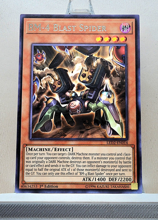 Yugioh! 1x BM-4 Blast Spider (LED2 - Rare) 1st Edition