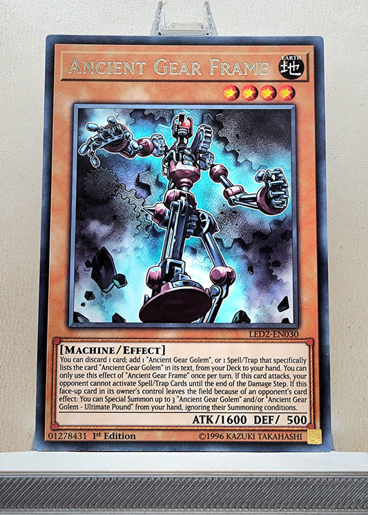 Yugioh! 1x Ancient Gear Frame (LED2 - Rare) 1st Edition