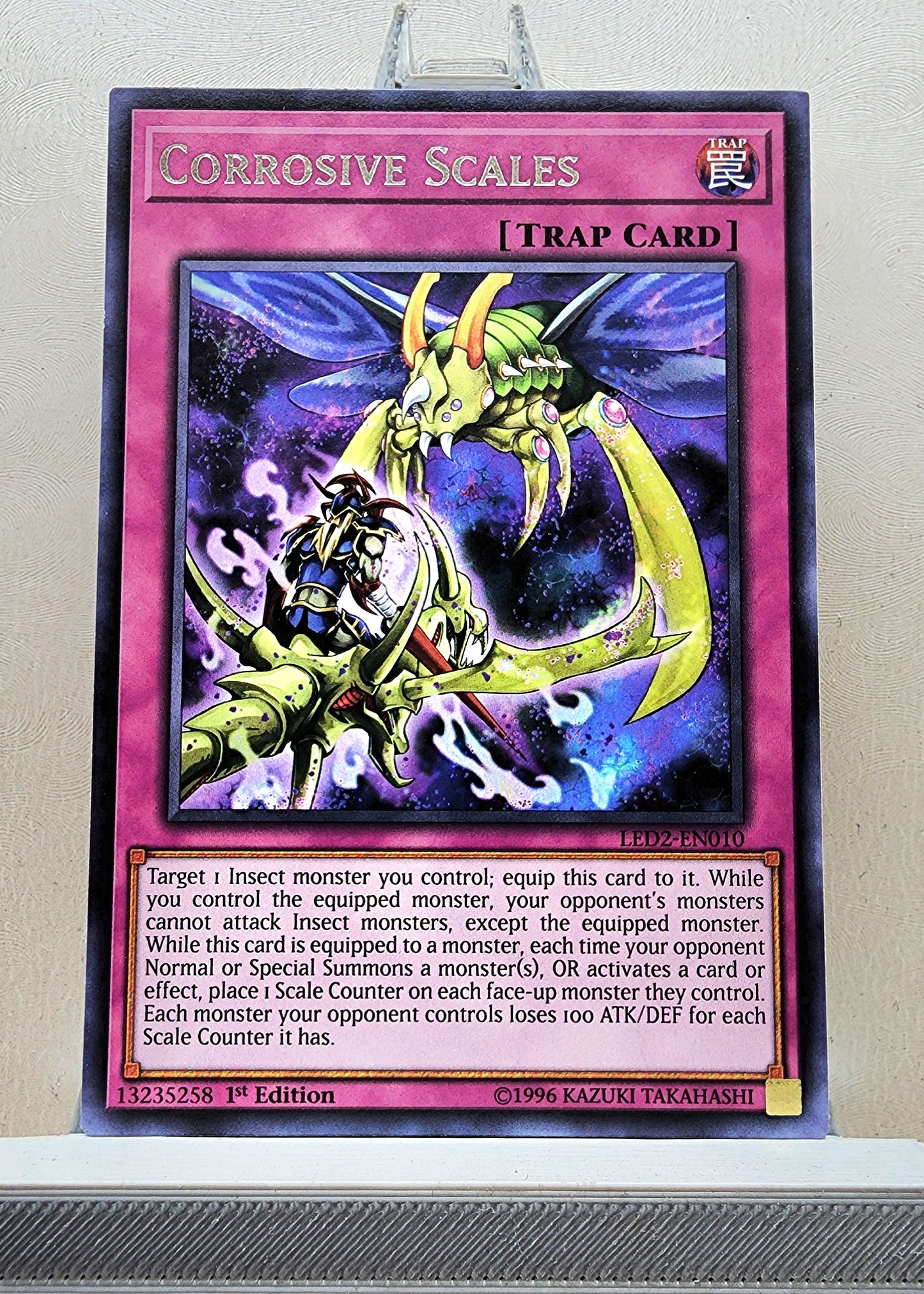 Yugioh! 1x Corrosive Scales (LED2 - Rare) 1st Edition