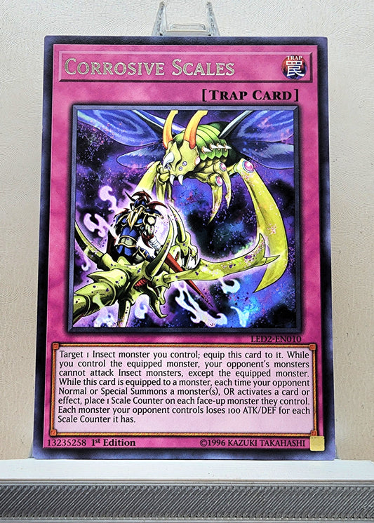 Yugioh! 1x Corrosive Scales (LED2 - Rare) 1st Edition