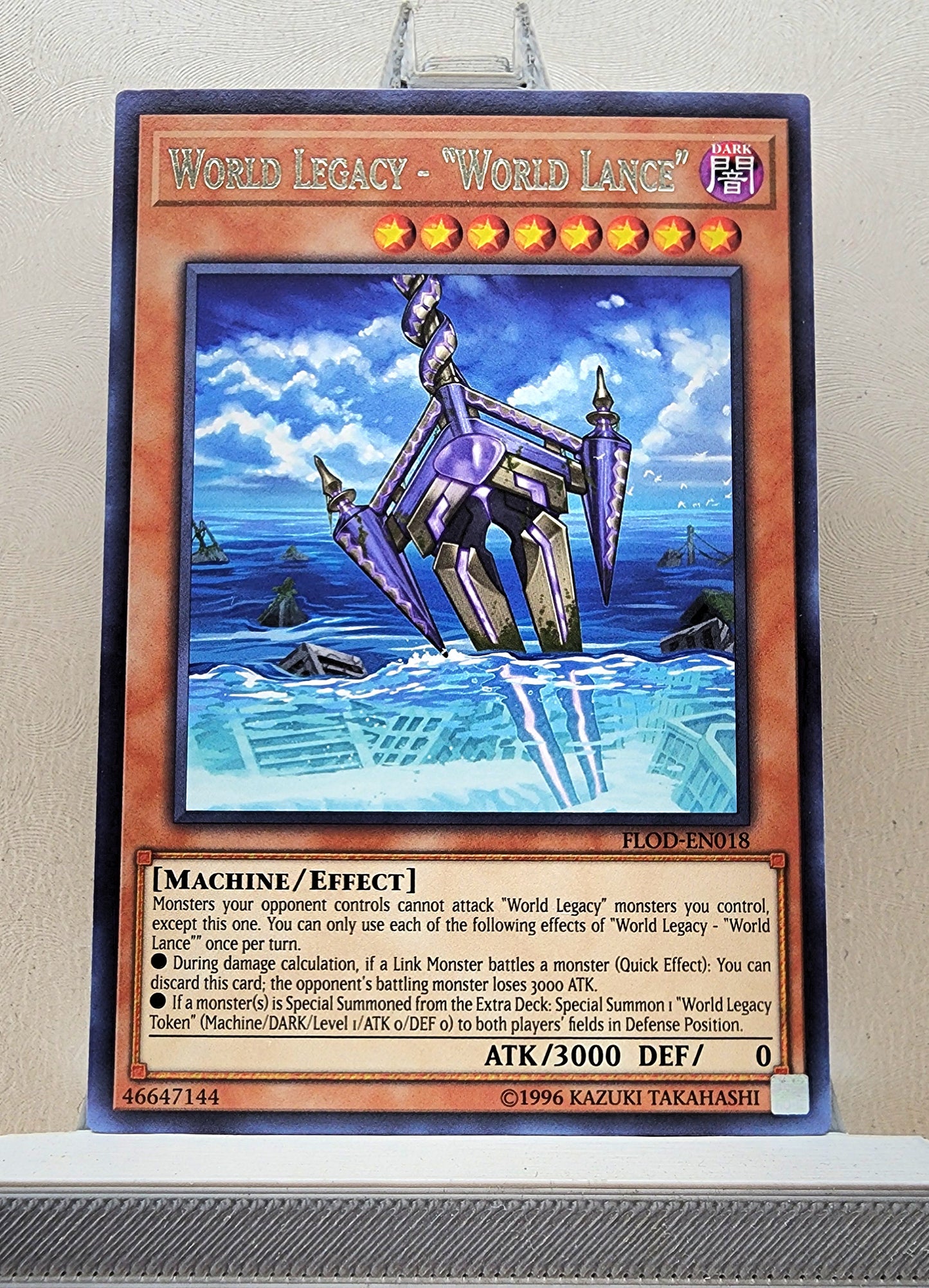 Yugioh! 1x World Legacy - World Lance (FLOD - Rare) 1st/Unli Edition