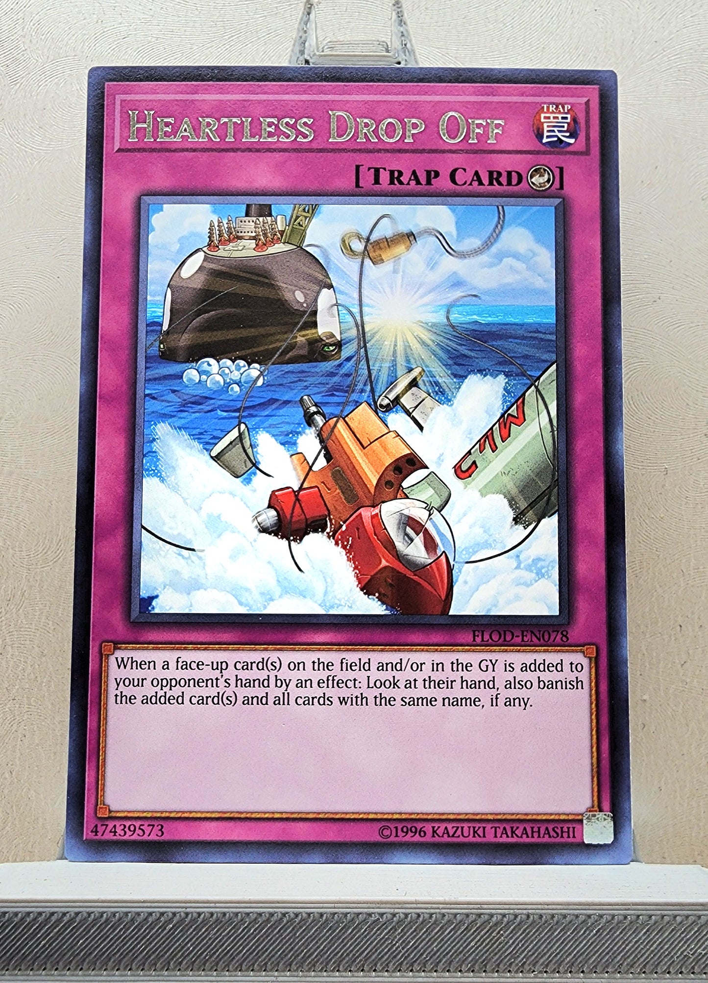 Yugioh! 1x Heartless Drop Off (FLOD - Rare) 1st/Unli Edition