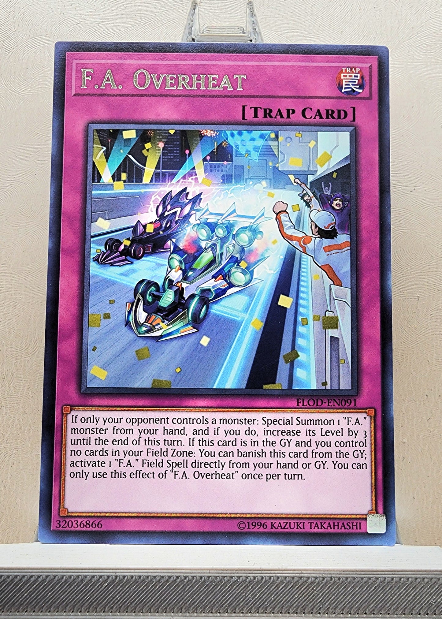 Yugioh! 1x F.A. Overheat (FLOD - Rare) 1st/Unli Edition