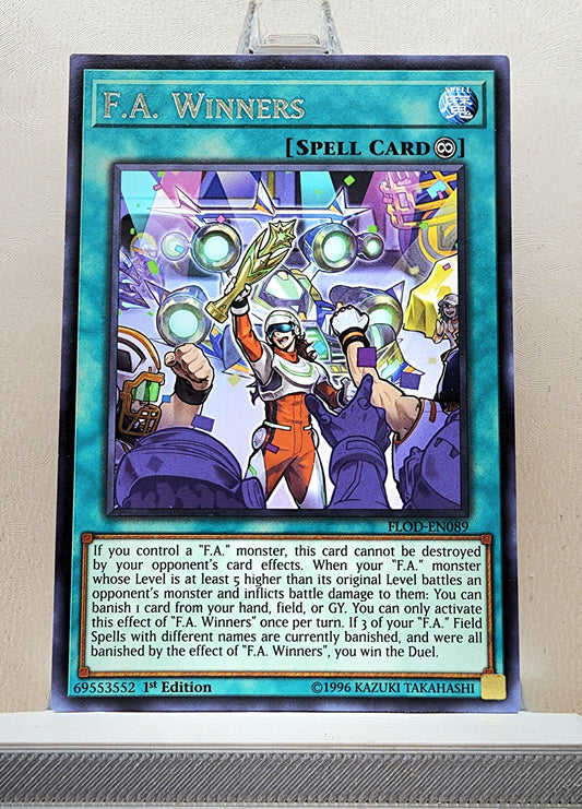 Yugioh! 1x F.A. Winners (FLOD - Rare) 1st/Unli Edition