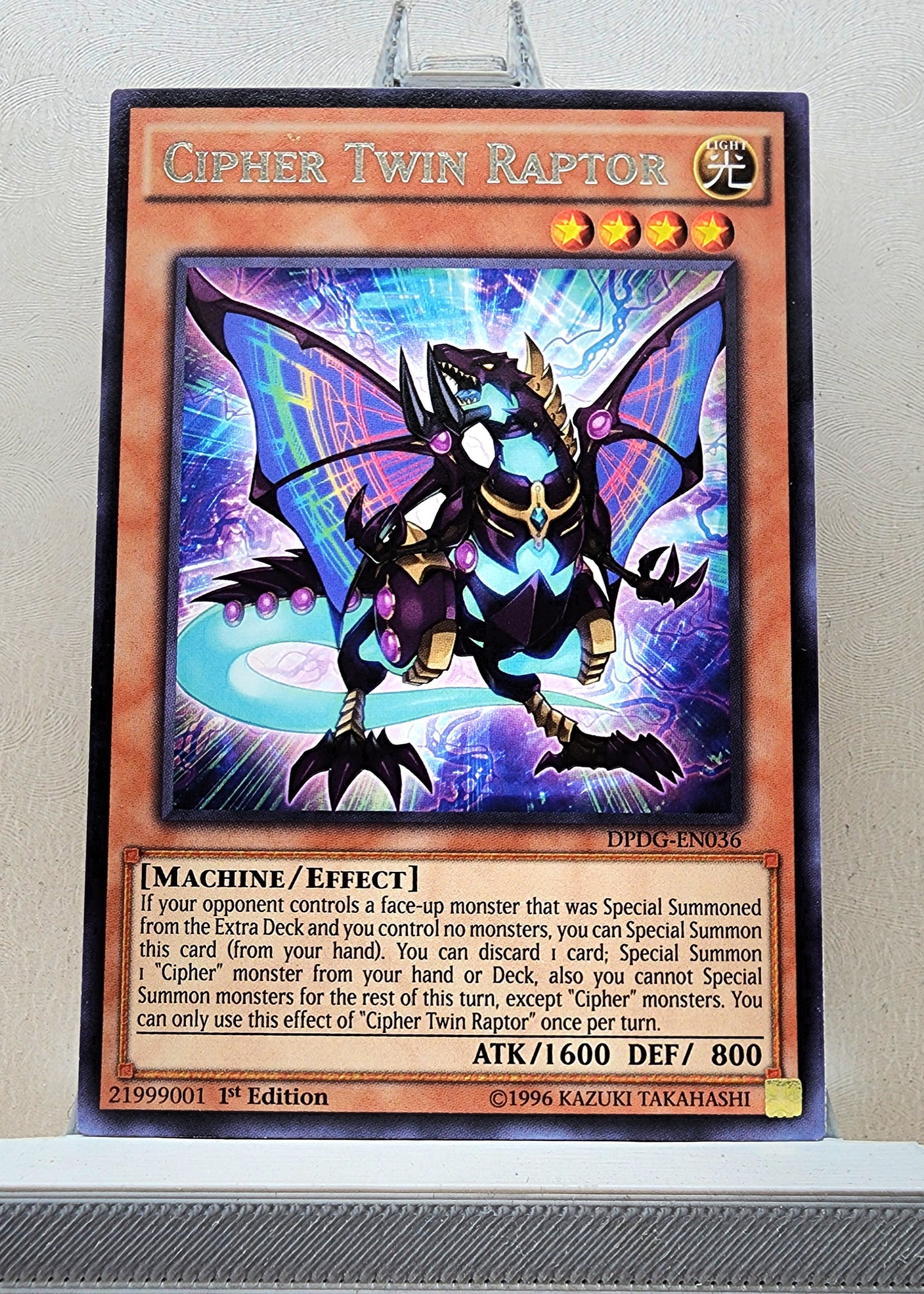 Yugioh! 1x Cipher Twin Raptor (DPDG - Rare) 1st Edition
