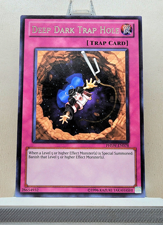 Yugioh! 1x Deep Dark Trap Hole (PHSW - Rare) 1st/Unli Edition