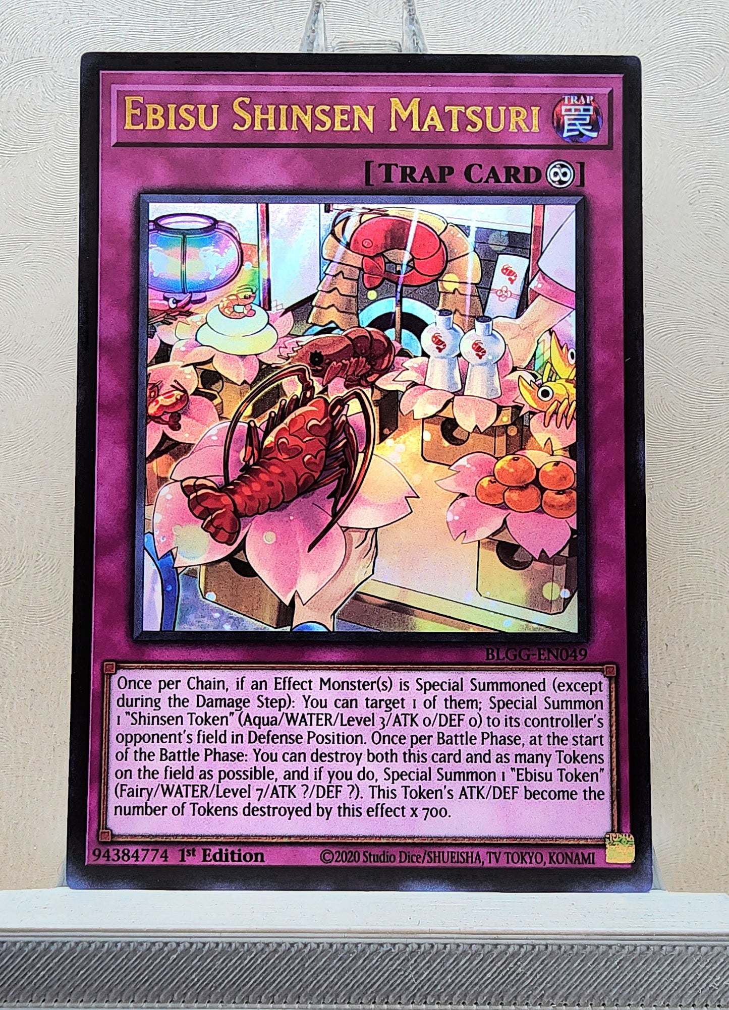 Yugioh! 1x Ebisu Shinsen Matsuri (BLGG - Ultra Rare) 1st Edition