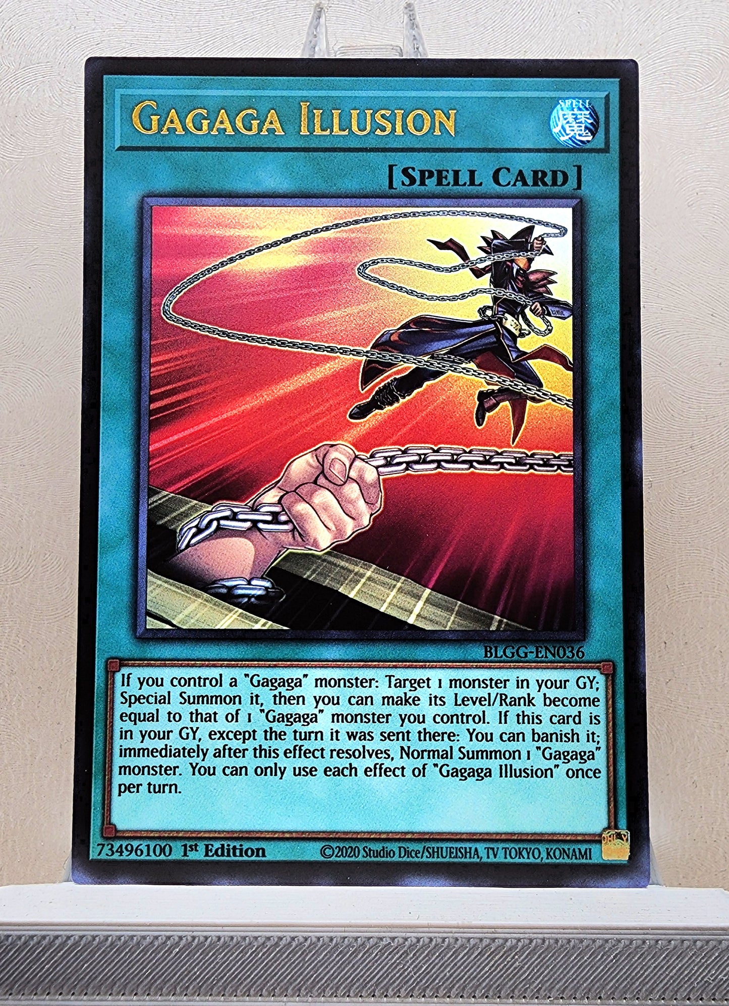 Yugioh! 1x Gagaga Illusion (BLGG - Ultra Rare) 1st Edition