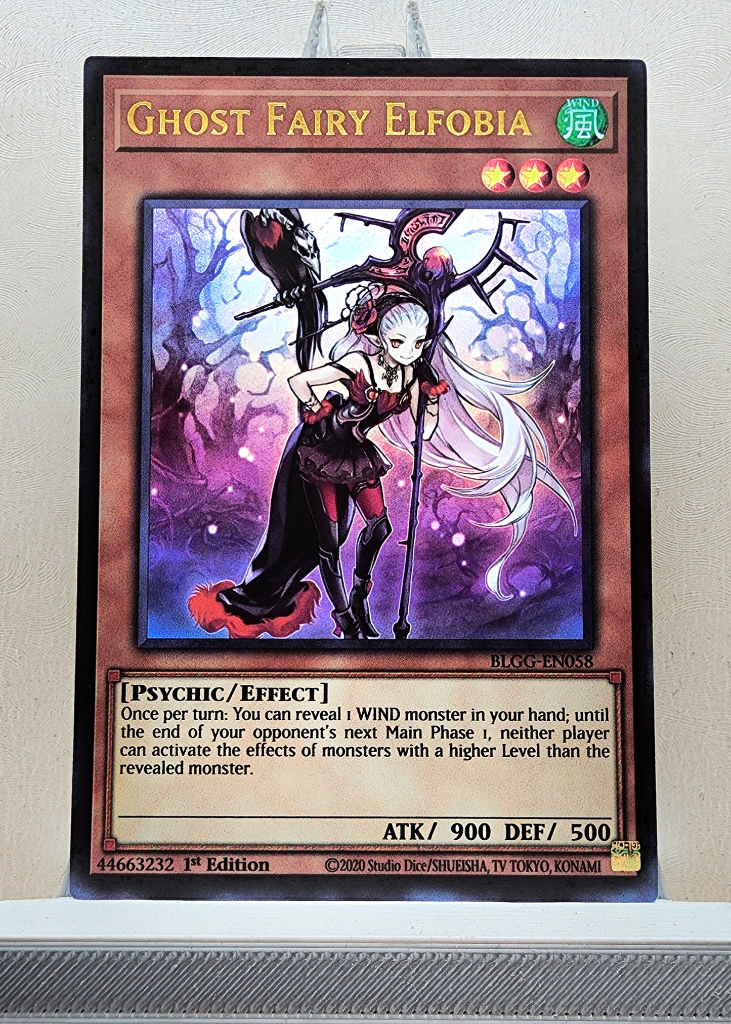 Yugioh! 1x Ghost Fairy Elfobia (BLGG - Ultra Rare) 1st Edition