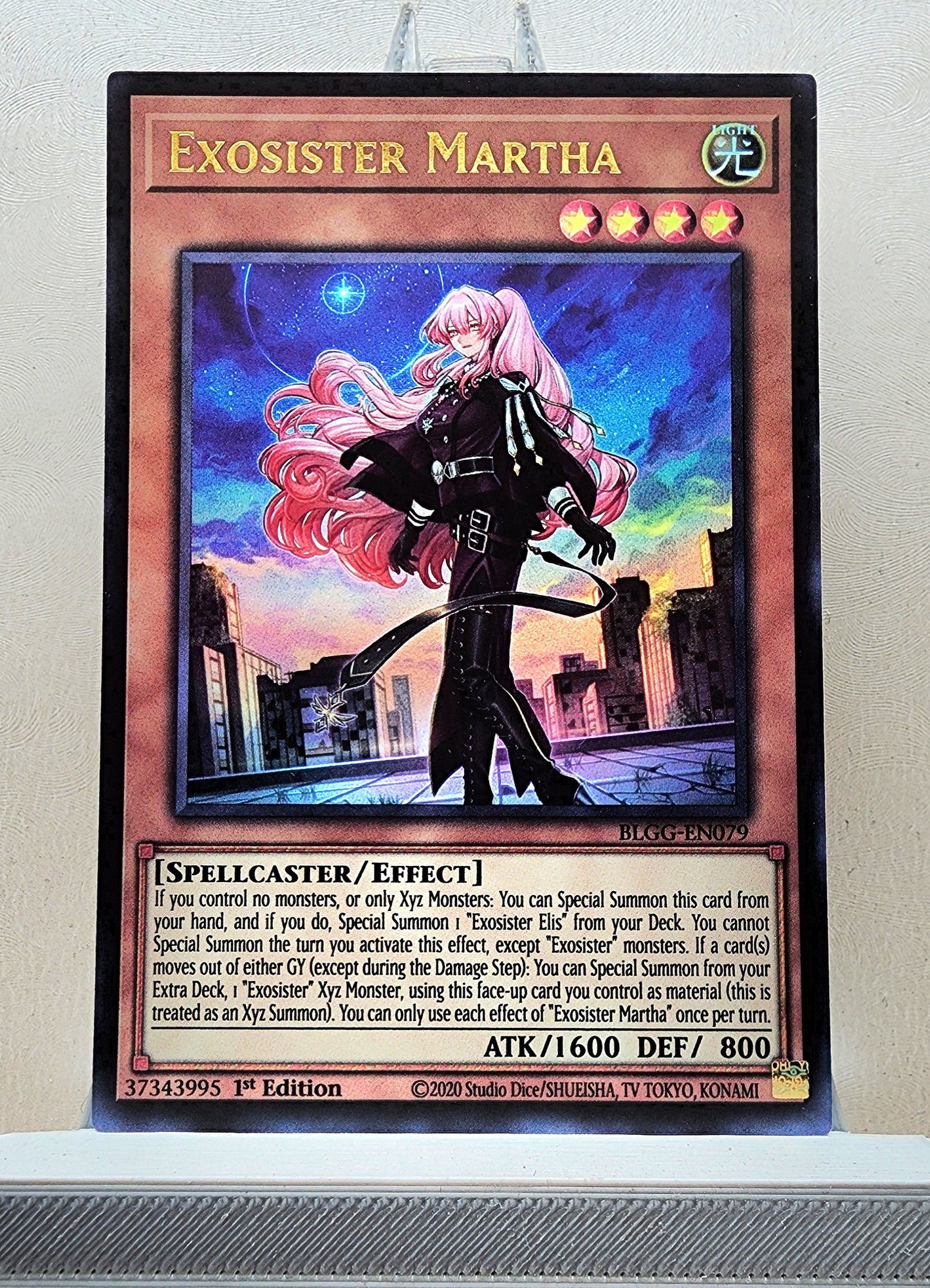 Yugioh! 1x Exosister Martha (BLGG - Ultra Rare) 1st Edition