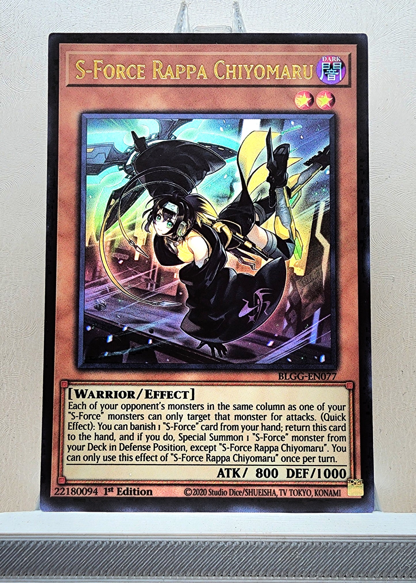 Yugioh! 1x S-Force Rappa Chiyomaru (BLGG - Ultra Rare) 1st Edition