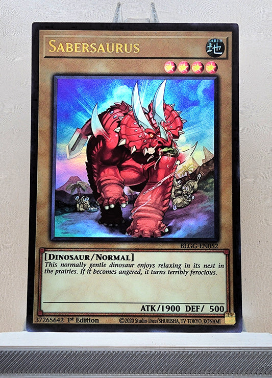 Yugioh! 1x Sabersaurus (BLGG - Ultra Rare) 1st Edition