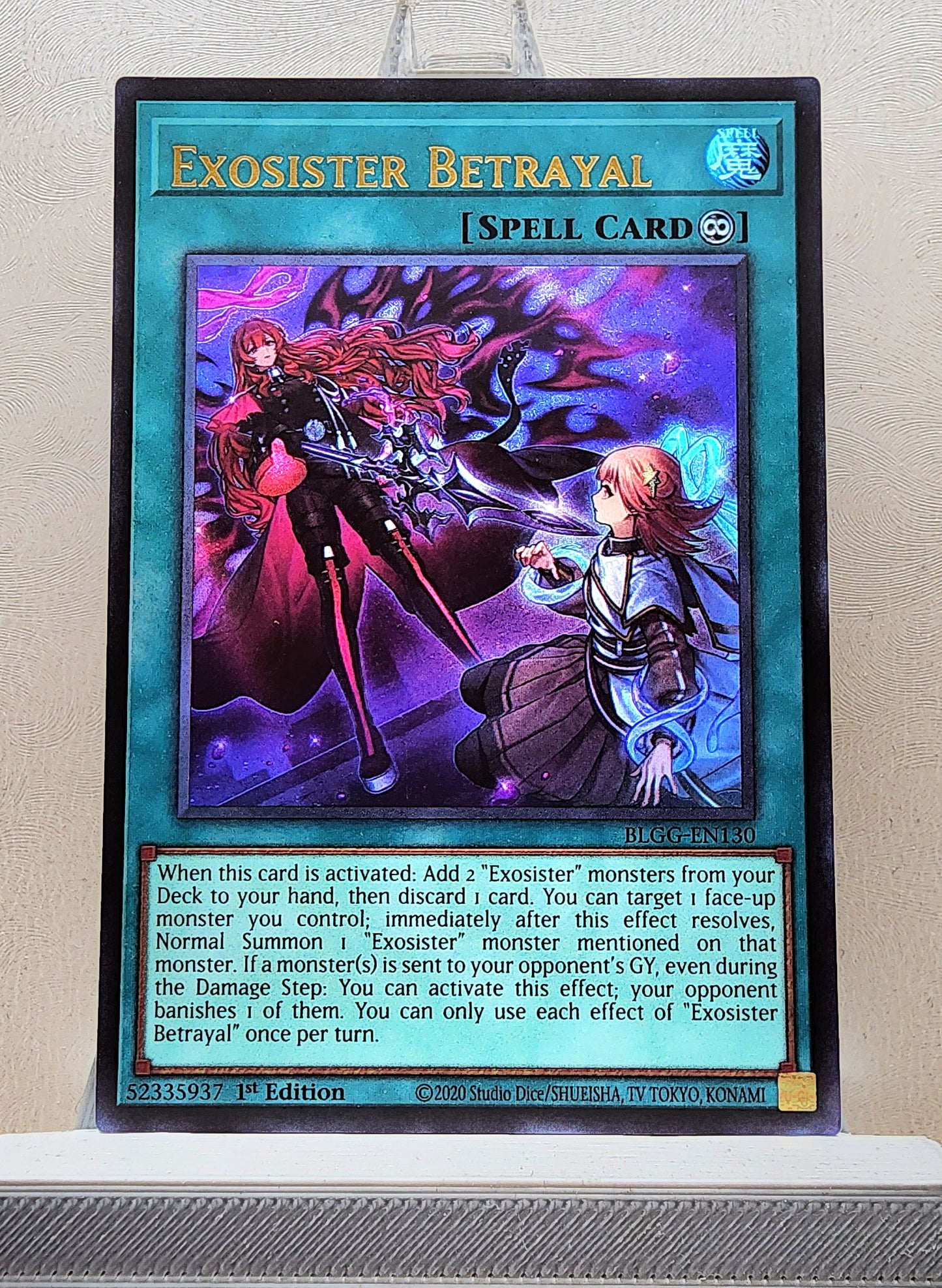 Yugioh! 1x Exosister Betrayal (BLGG - Ultra Rare) 1st Edition