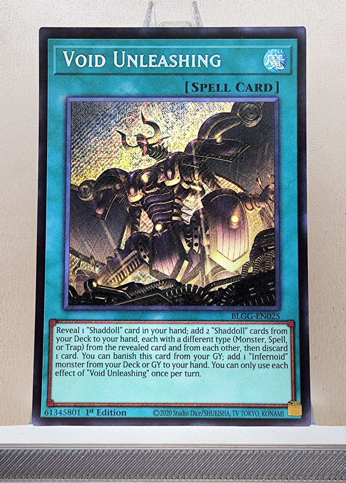 Yugioh! 1x Void Unleashing (BLGG - Secret Rare) 1st Edition