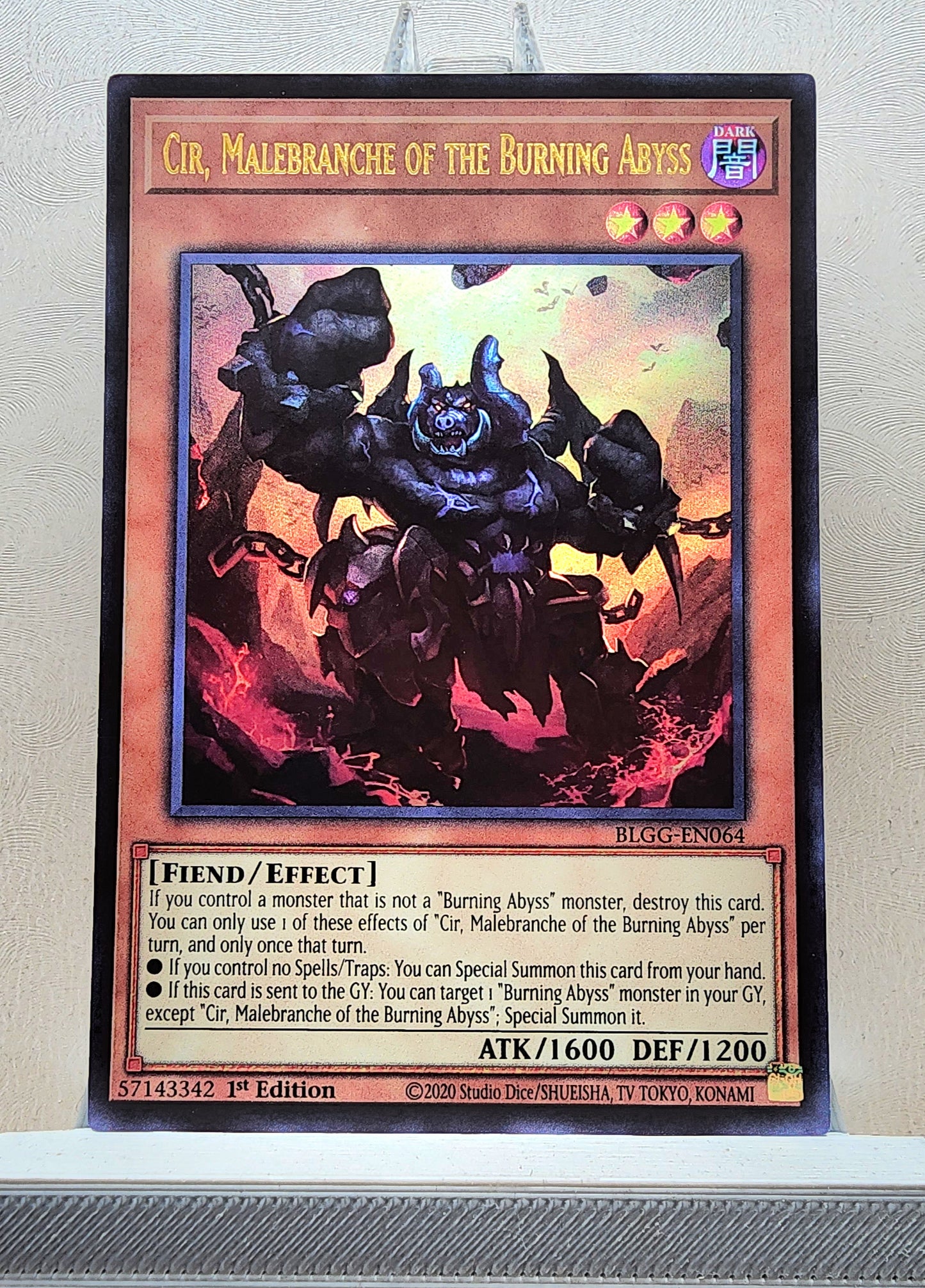 Yugioh! 1x Cir, Malebranche of the Burning Abyss (BLGG - Ultra Rare) 1st Edition
