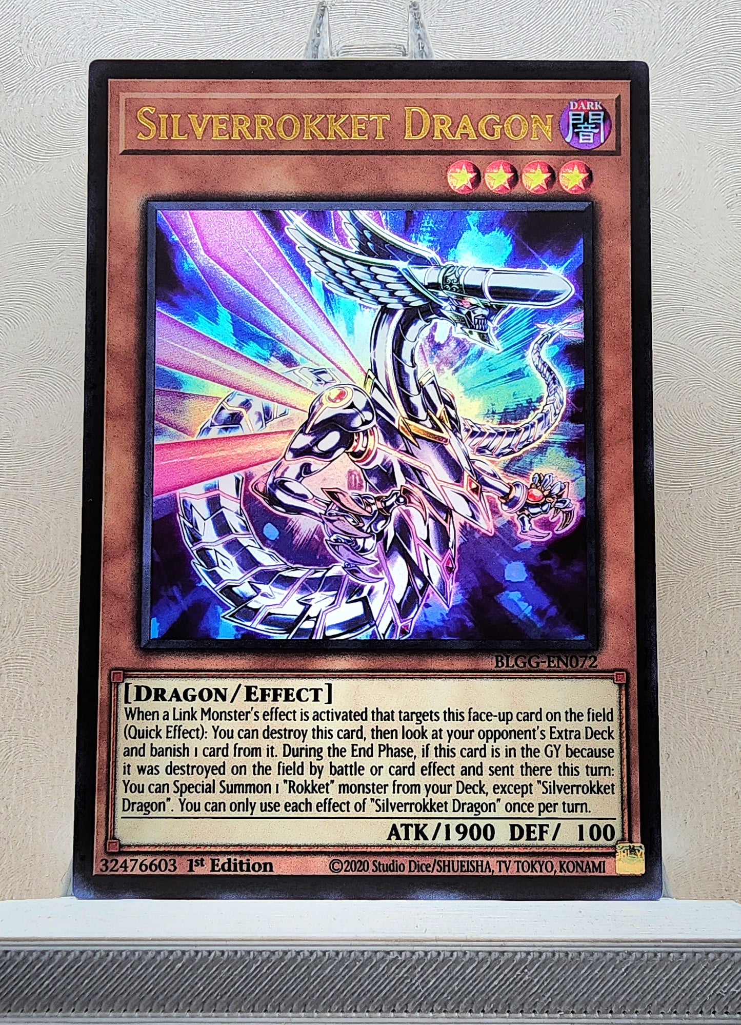 Yugioh! 1x Silverrokket Dragon (BLGG - Ultra Rare) 1st Edition