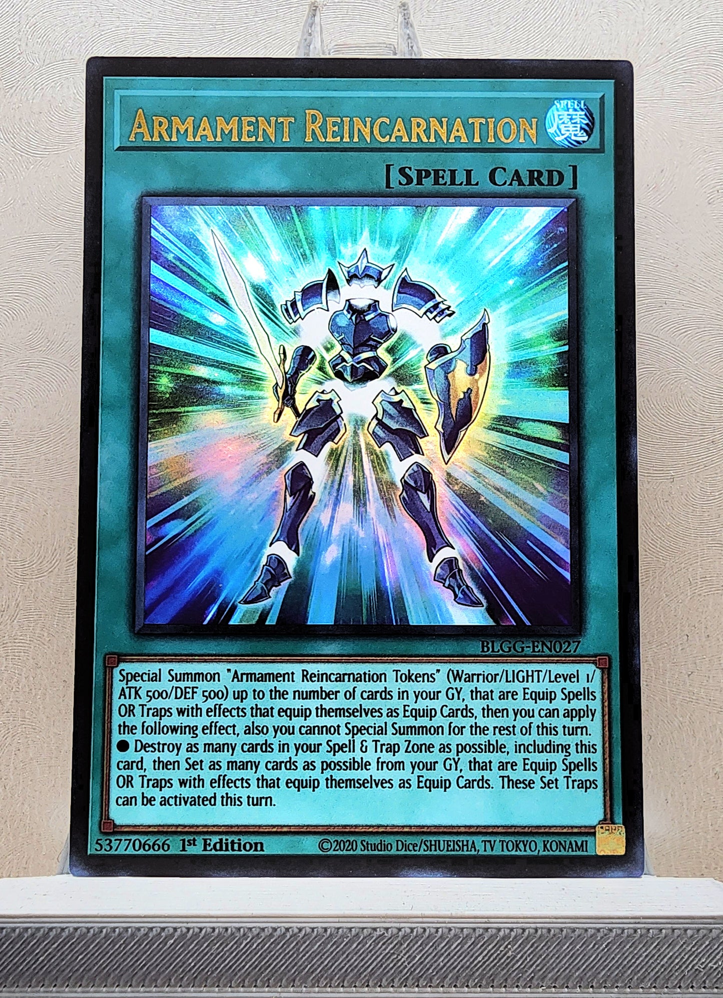 Yugioh! 1x Armament Reincarnation (BLGG - Ultra Rare) 1st Edition