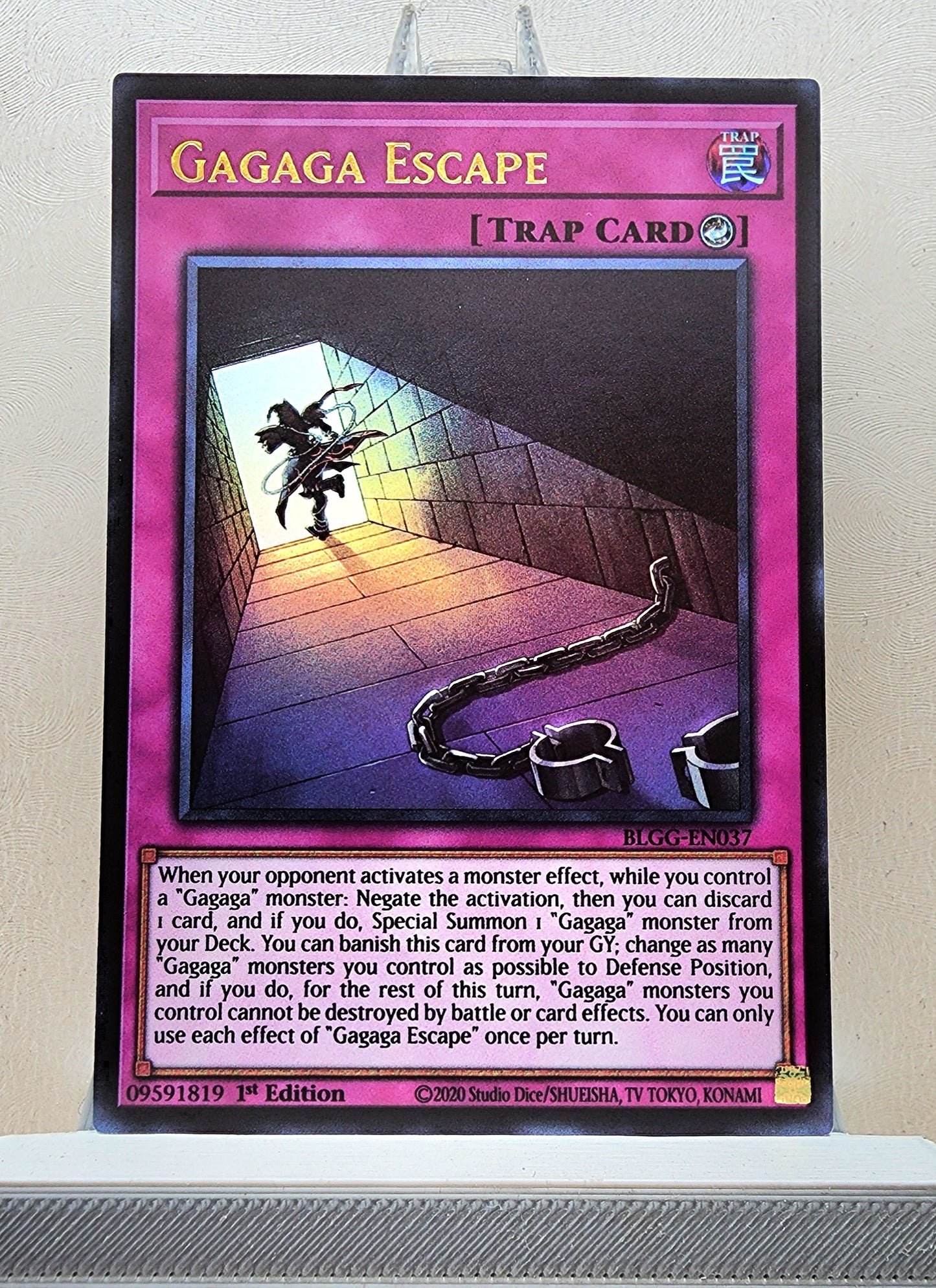 Yugioh! 1x Gagaga Escape (BLGG - Ultra Rare) 1st Edition