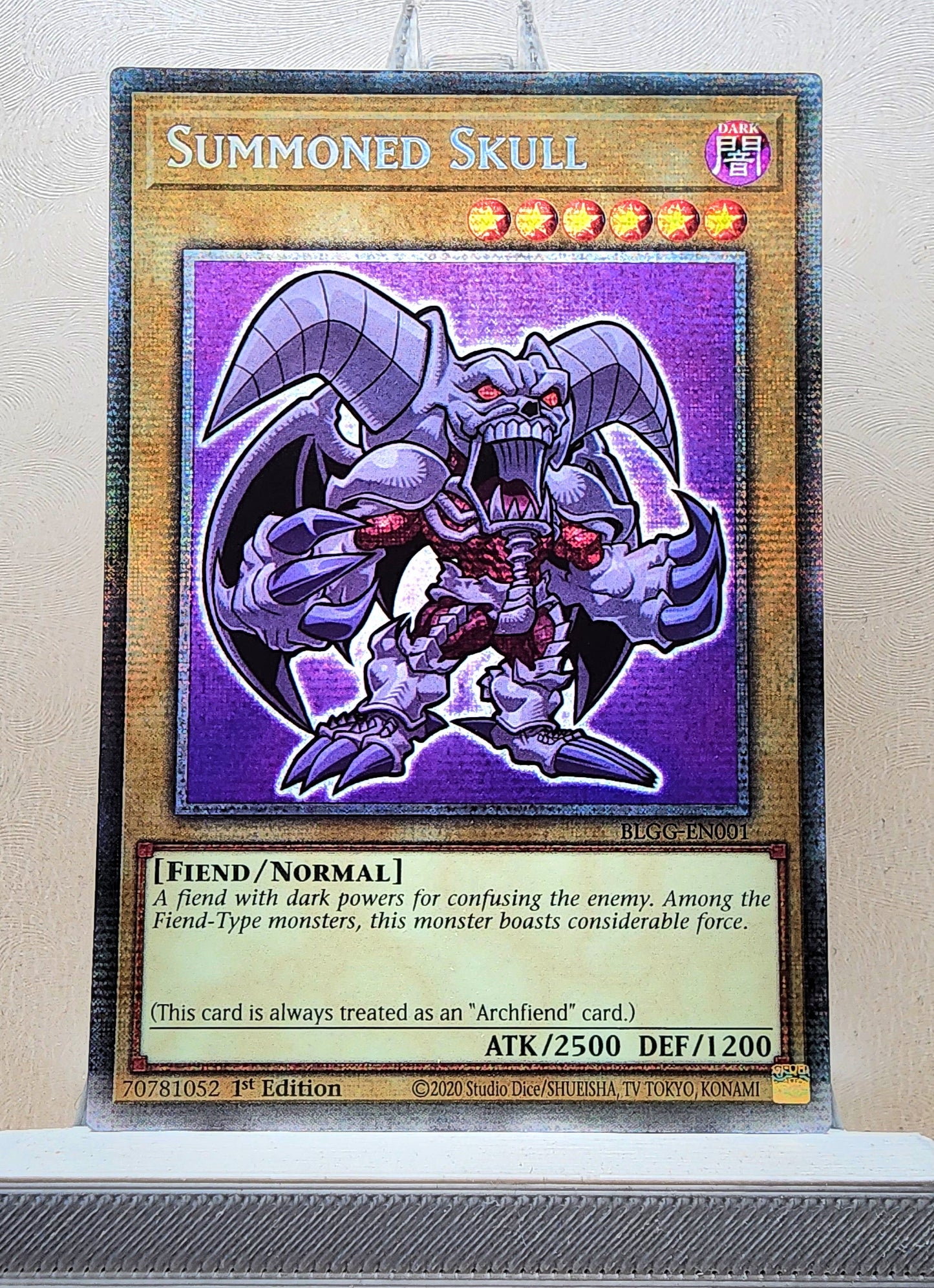 Yugioh! 1x Summoned Skull Chibi Artwork (BLGG - Starlight Rare) 1st Edition