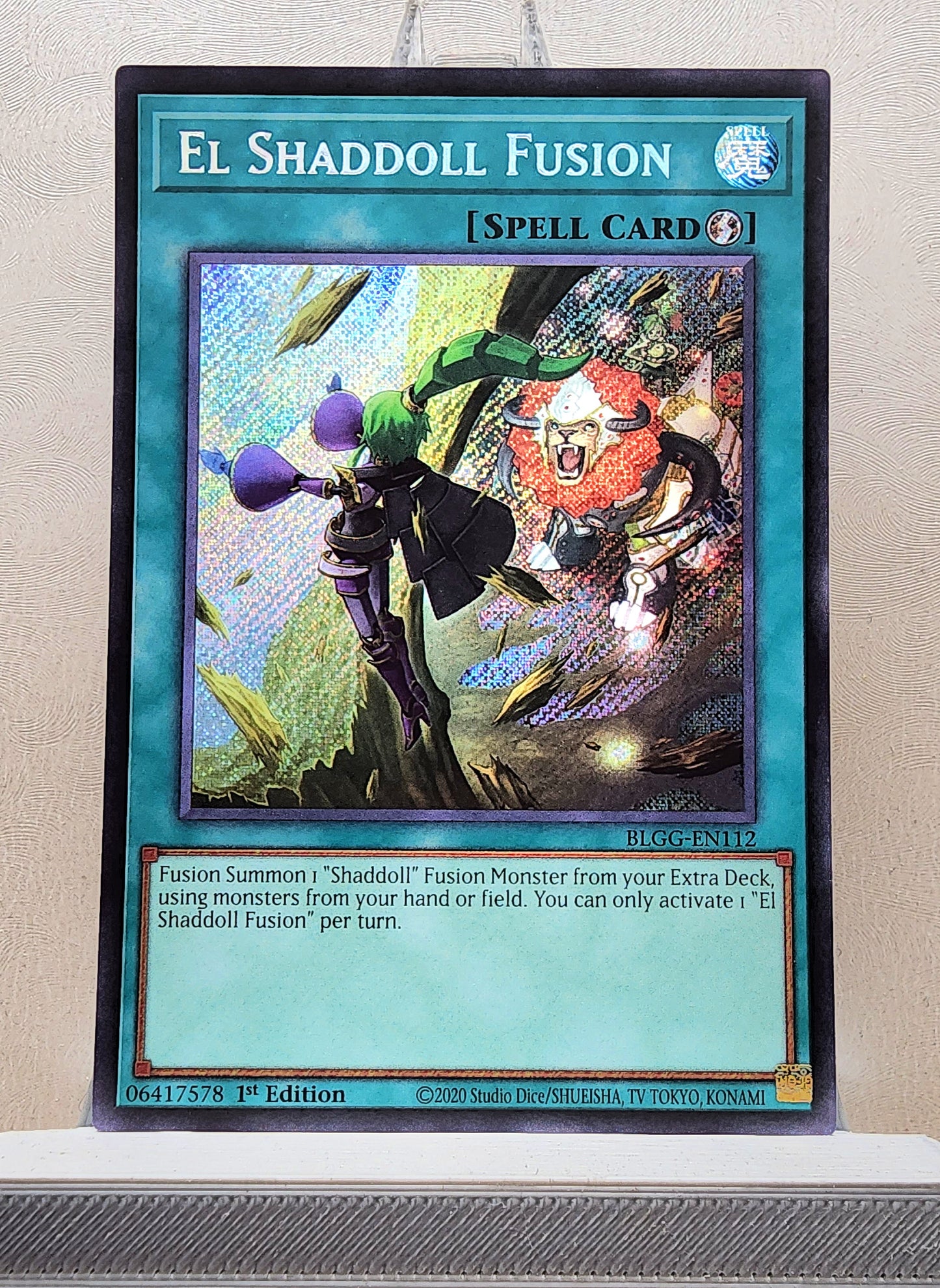 Yugioh! 1x El Shaddoll Fusion (BLGG - Secret Rare) 1st Edition