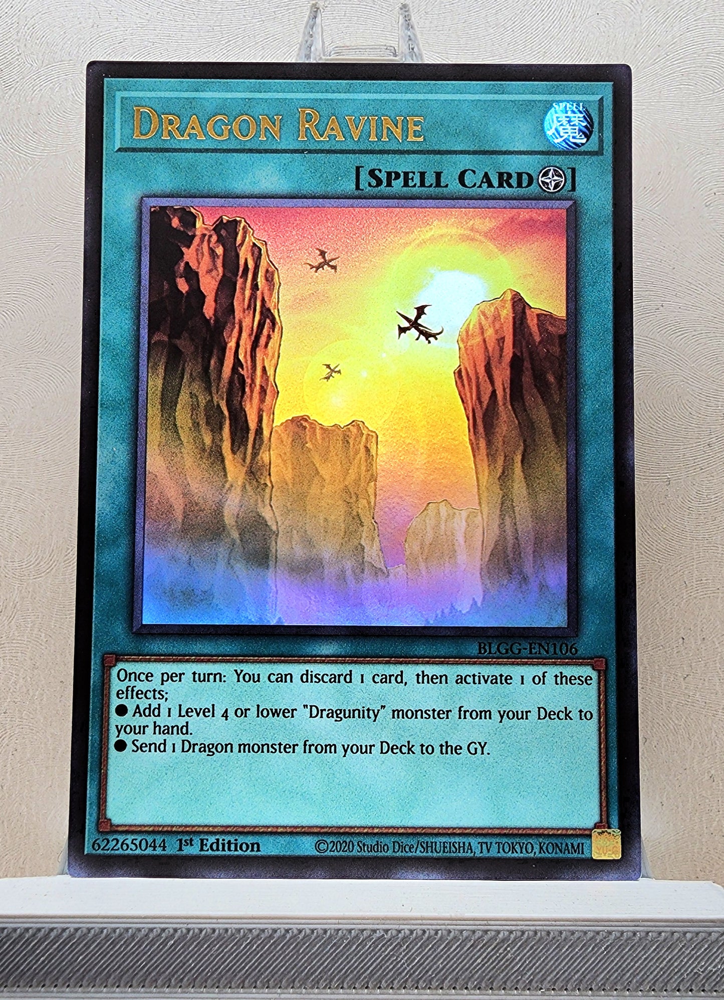 Yugioh! 1x Dragon Ravine (BLGG - Ultra Rare) 1st Edition