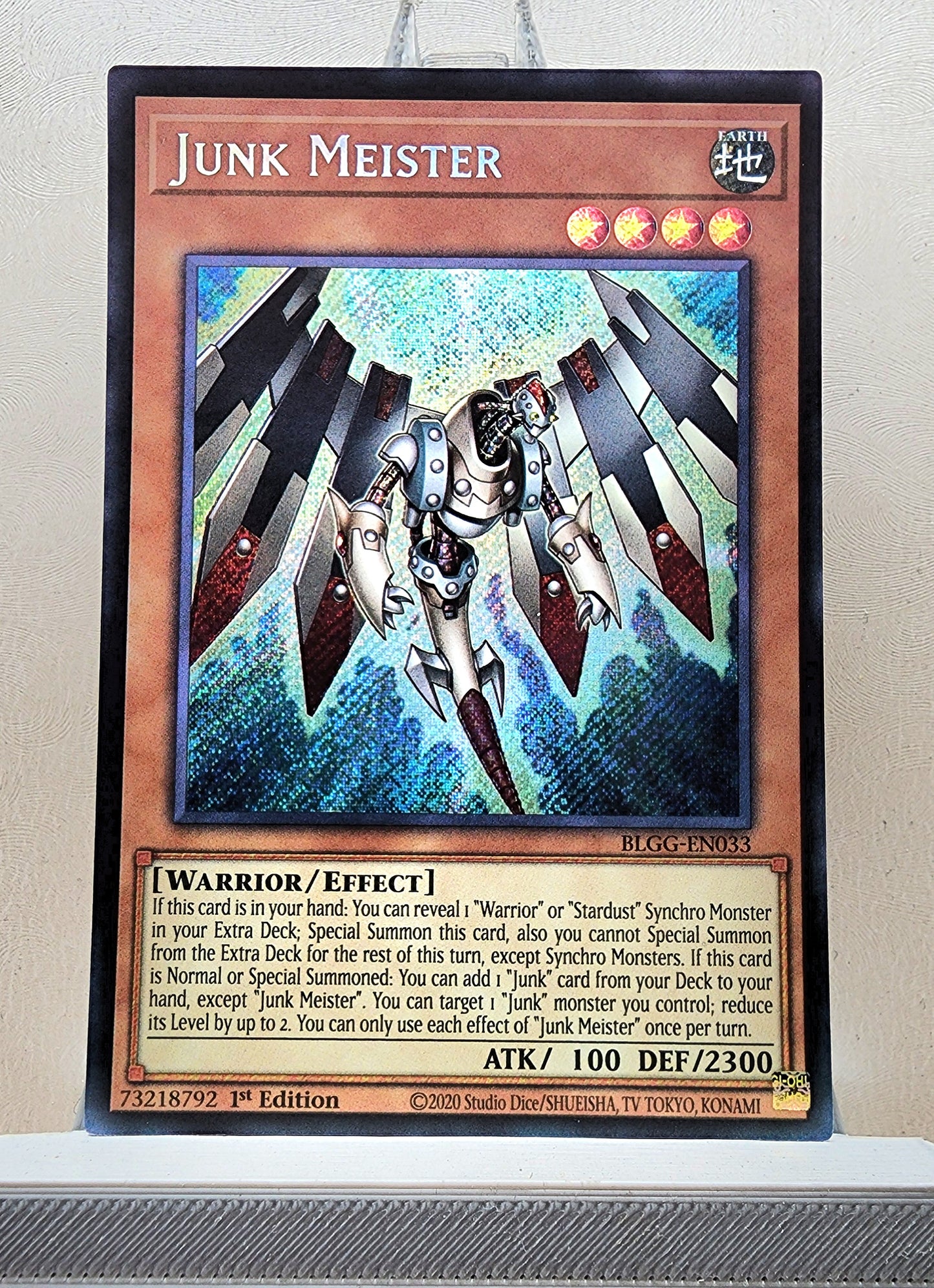 Yugioh! 1x Junk Meister (BLGG - Secret Rare) 1st Edition