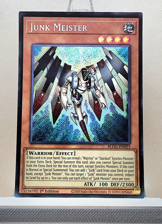 Yugioh! 1x Junk Meister (BLGG - Secret Rare) 1st Edition