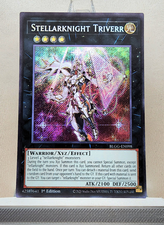 Yugioh! 1x Stellarknight Triverr (BLGG - Secret Rare) 1st Edition