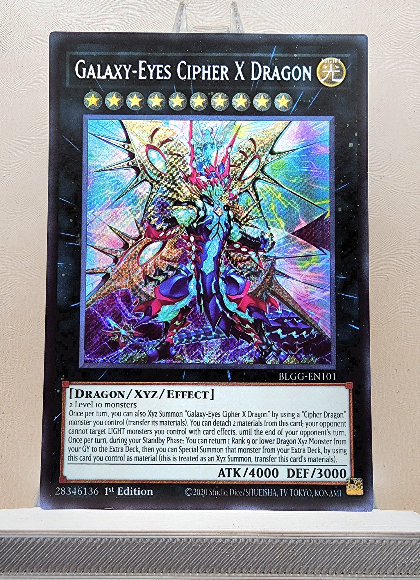 Yugioh! 1x Galaxy-Eyes Cipher X Dragon (BLGG - Secret Rare) 1st Edition