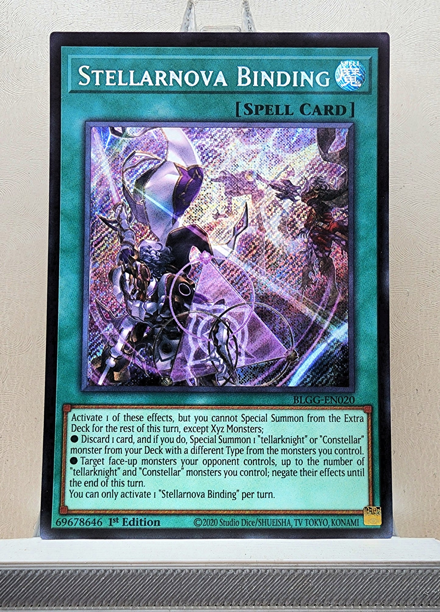 Yugioh! 1x Stellarnova Binding (BLGG - Secret Rare) 1st Edition