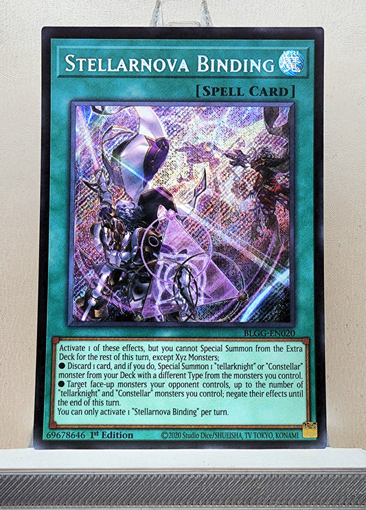 Yugioh! 1x Stellarnova Binding (BLGG - Secret Rare) 1st Edition