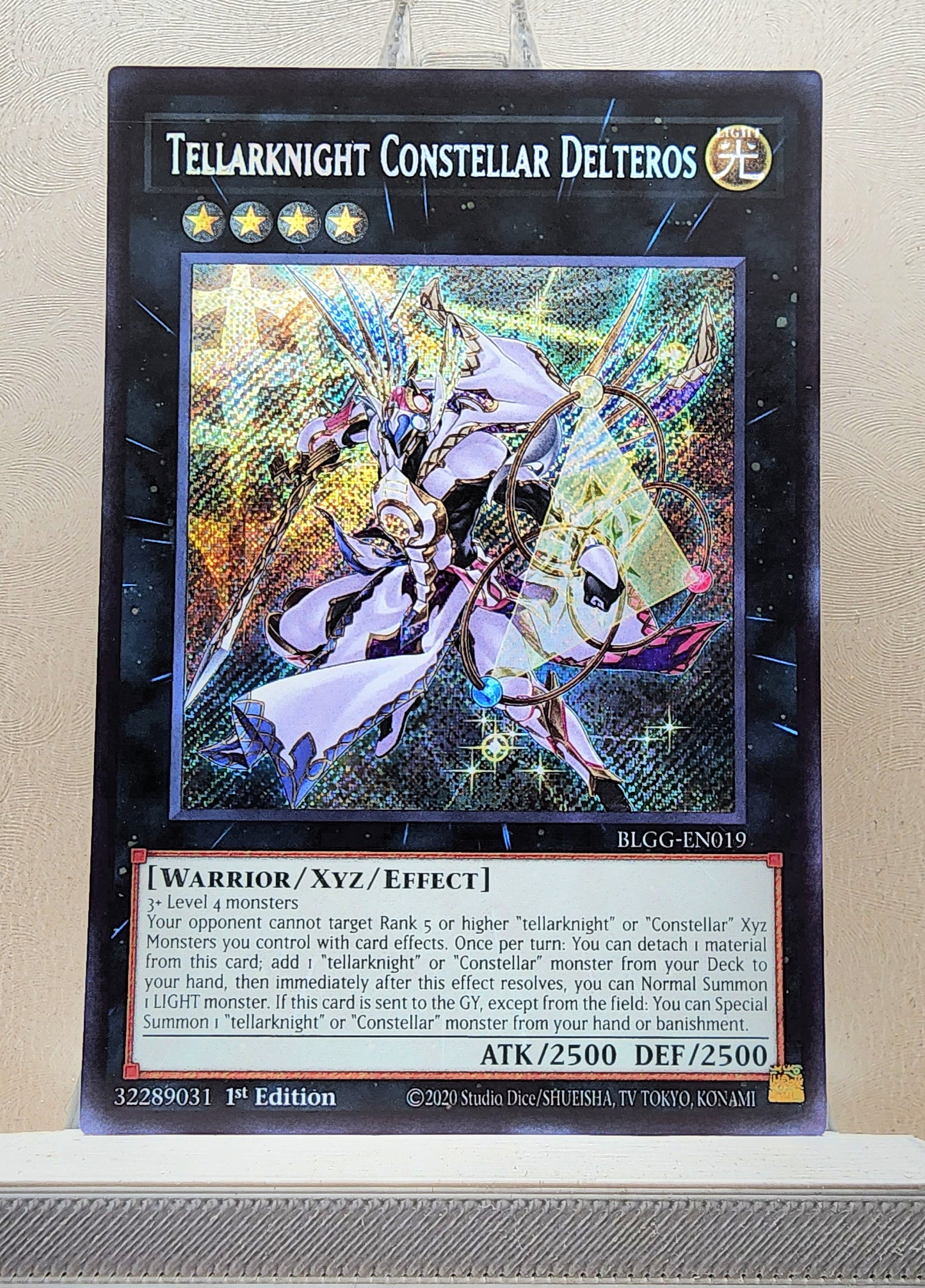 Yugioh! 1x Tellarknight Constellar Delteros (BLGG - Secret Rare) 1st Edition
