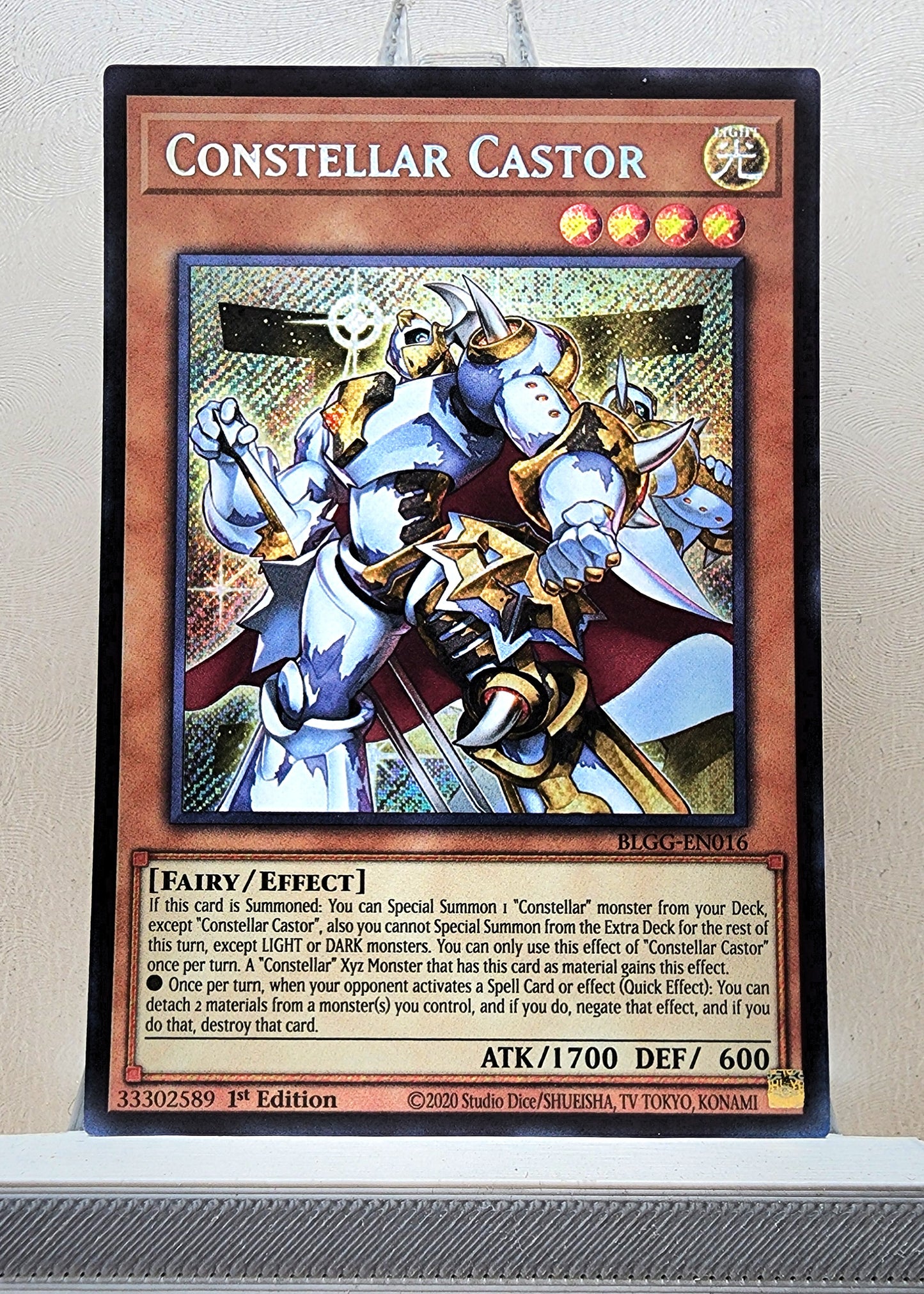 Yugioh! 1x Constellar Castor (BLGG - Secret Rare) 1st Edition