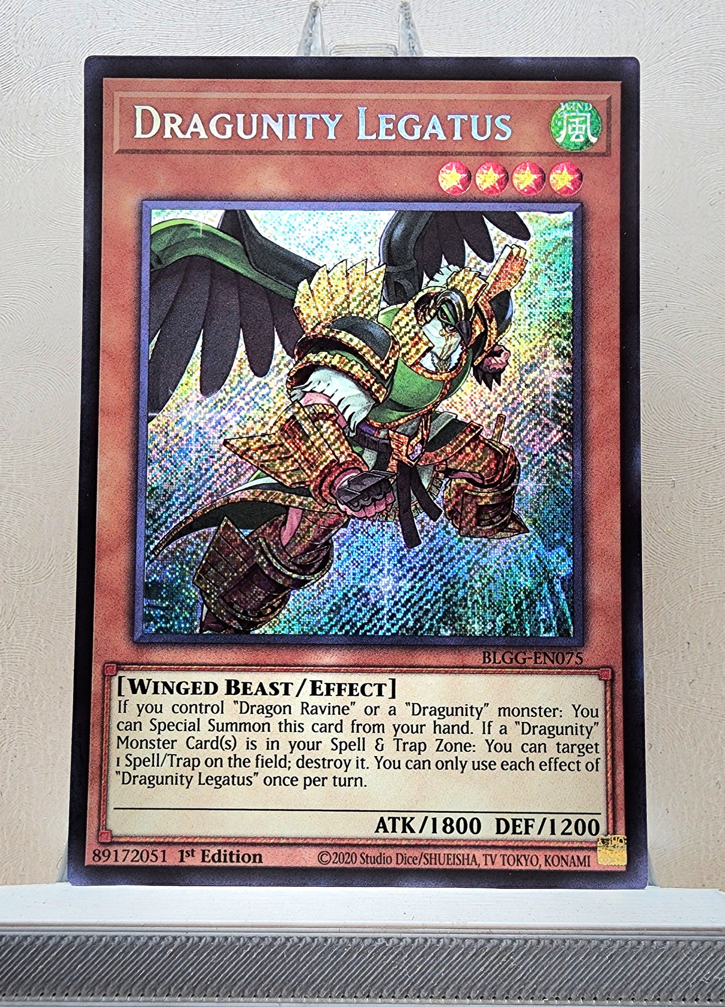 Yugioh! 1x Dragunity Legatus (BLGG - Secret Rare) 1st Edition