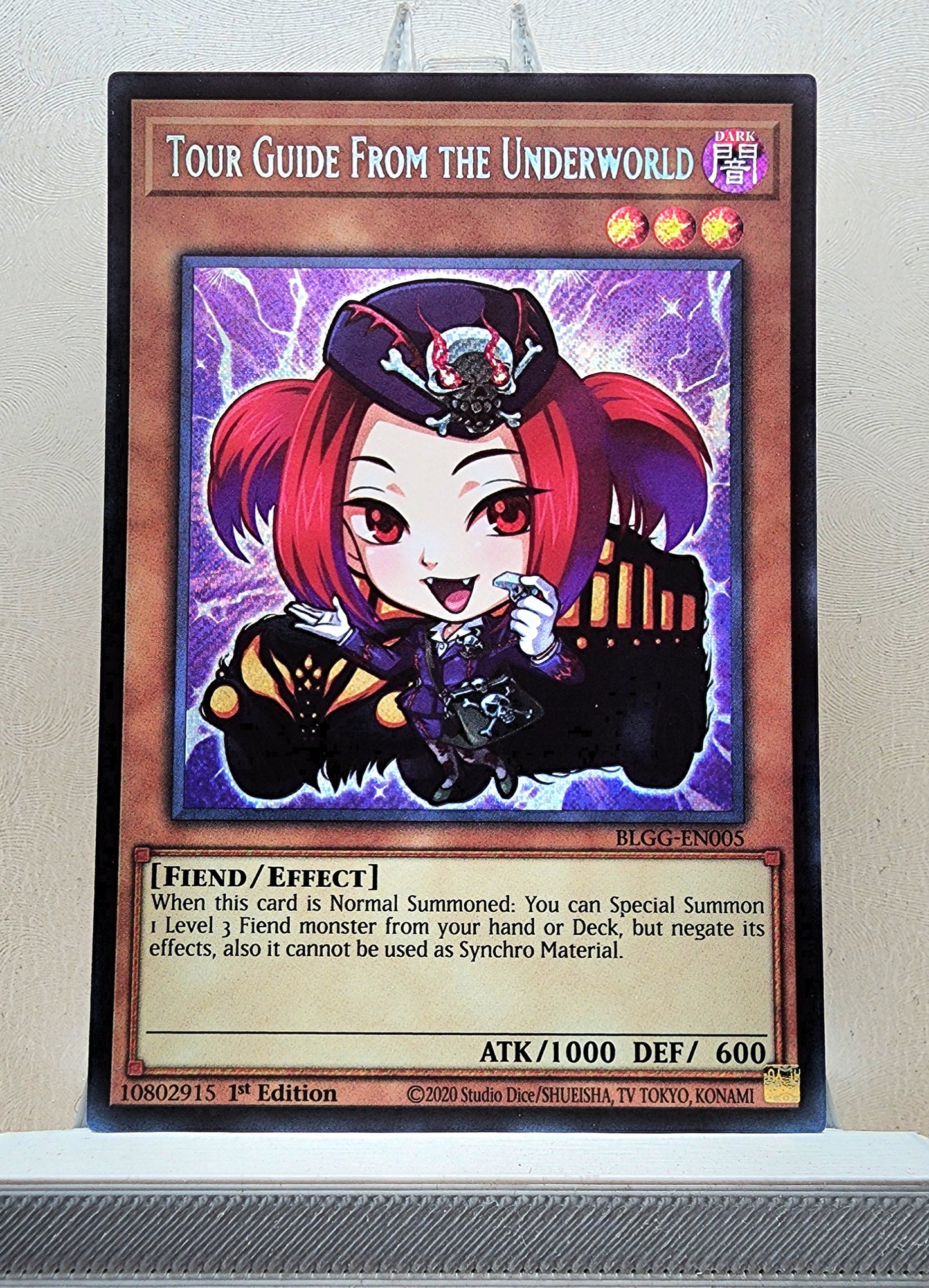 Yugioh! 1x Tour Guide From the Underworld Chibi Artwork (BLGG - Secret Rare) 1st Edition