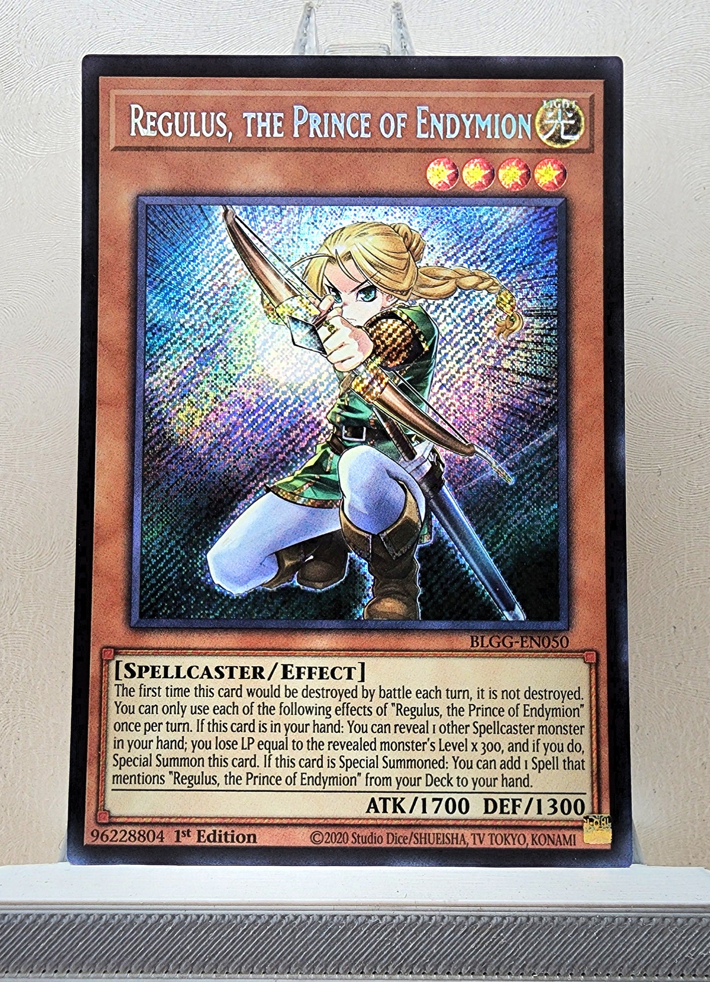 Yugioh! 1x Regulus, the Prince of Endymion (BLGG - Secret Rare) 1st Edition