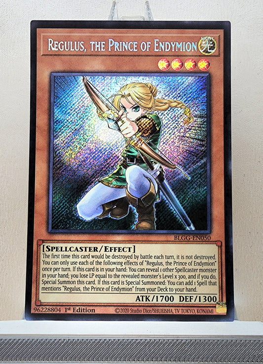 Yugioh! 1x Regulus, the Prince of Endymion (BLGG - Secret Rare) 1st Edition