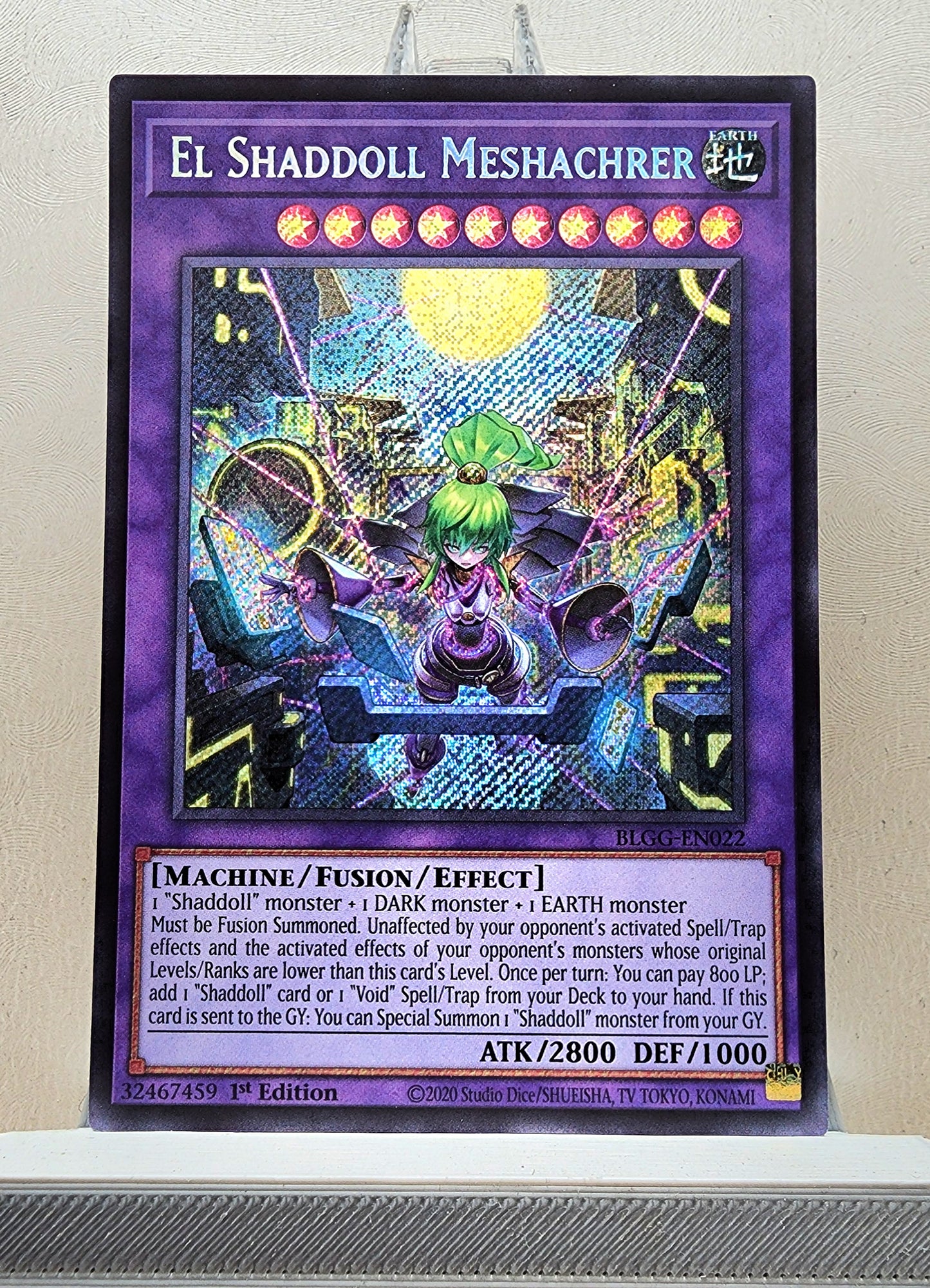 Yugioh! 1x El Shaddoll Meshachrer (BLGG - Secret Rare) 1st Edition
