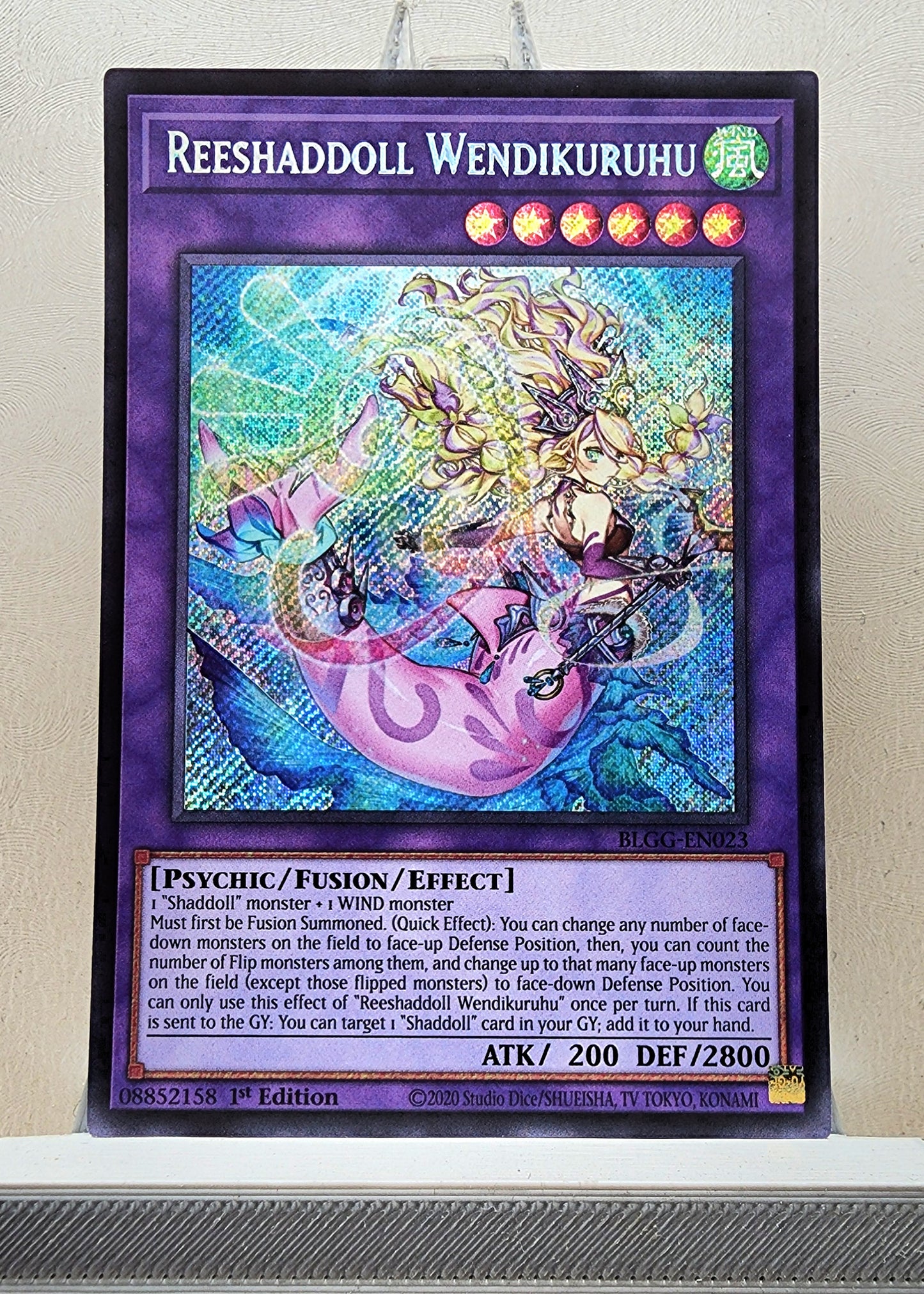 Yugioh! 1x Reeshaddoll Wendikuruhu (BLGG - Secret Rare) 1st Edition