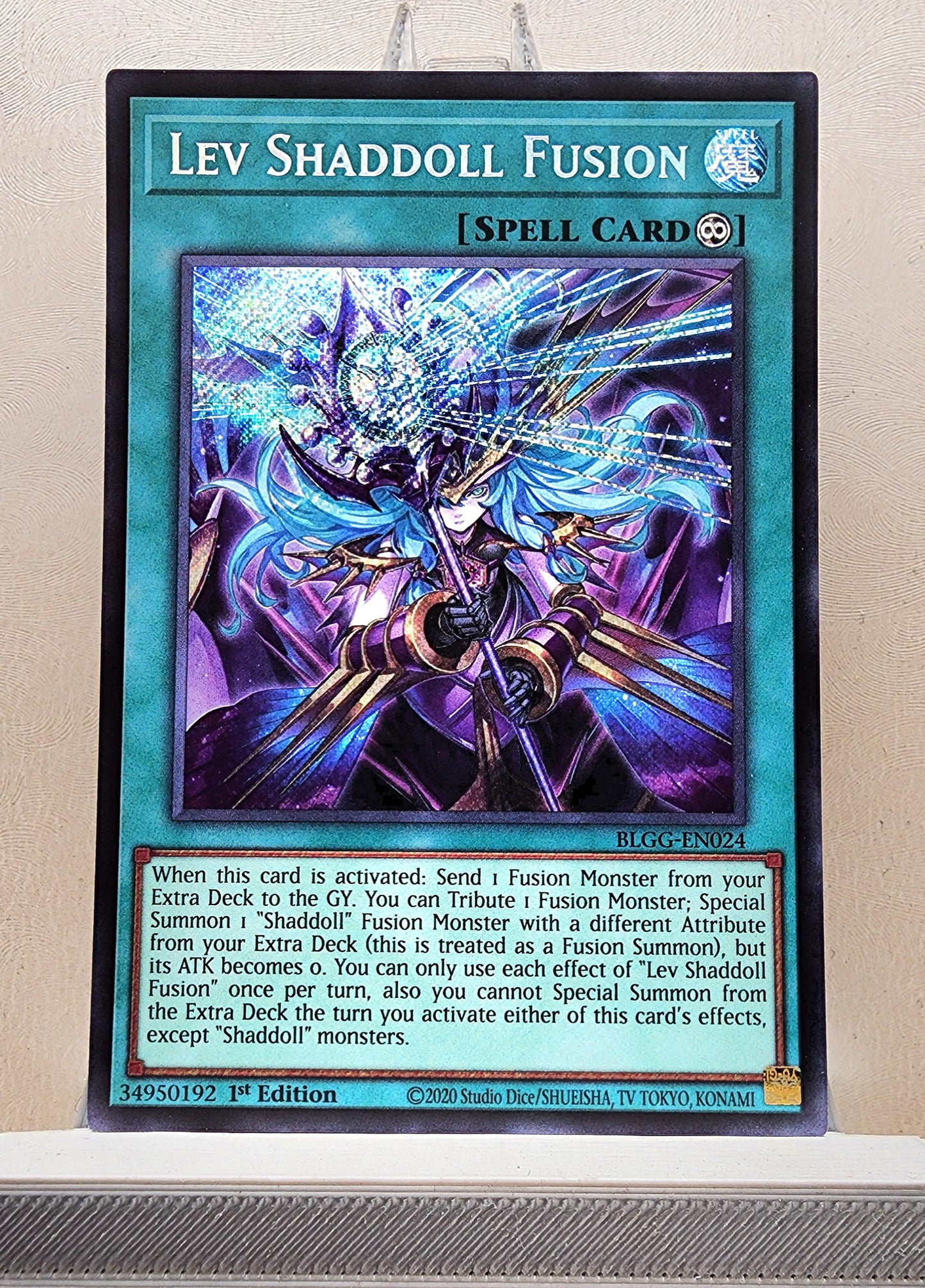 Yugioh! 1x Lev Shaddoll Fusion (BLGG - Secret Rare) 1st Edition